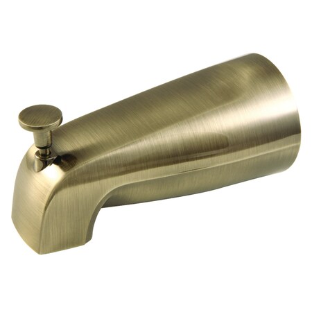 Kingston Brass 5-1/4" Zinc Tub Spout with Diverter, Antique Brass K189A3